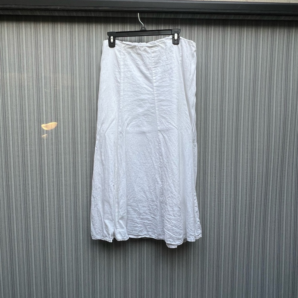 Eileen Fisher Crisp White Maxi Skirt